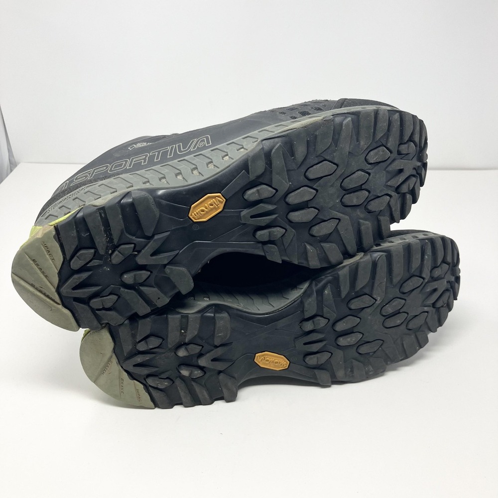 La Sportiva Spire GTX Shoes Mens Size 10 Black Gray Gore Tex Hiking Vibram - Picture 8 of 8